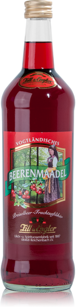 Vogtländisches Beerenmaadel - Preiselbeer-Fruchtsaft-Likör mit 30%Vol.
