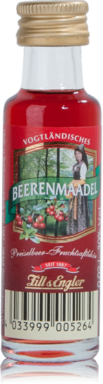 Vogtländisches Beerenmaadel - Preiselbeer-Fruchtsaft-Likör mit 30%Vol.