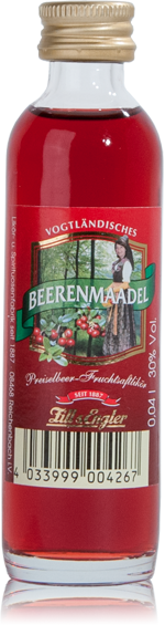 Vogtländisches Beerenmaadel - Preiselbeer-Fruchtsaft-Likör mit 30%Vol.